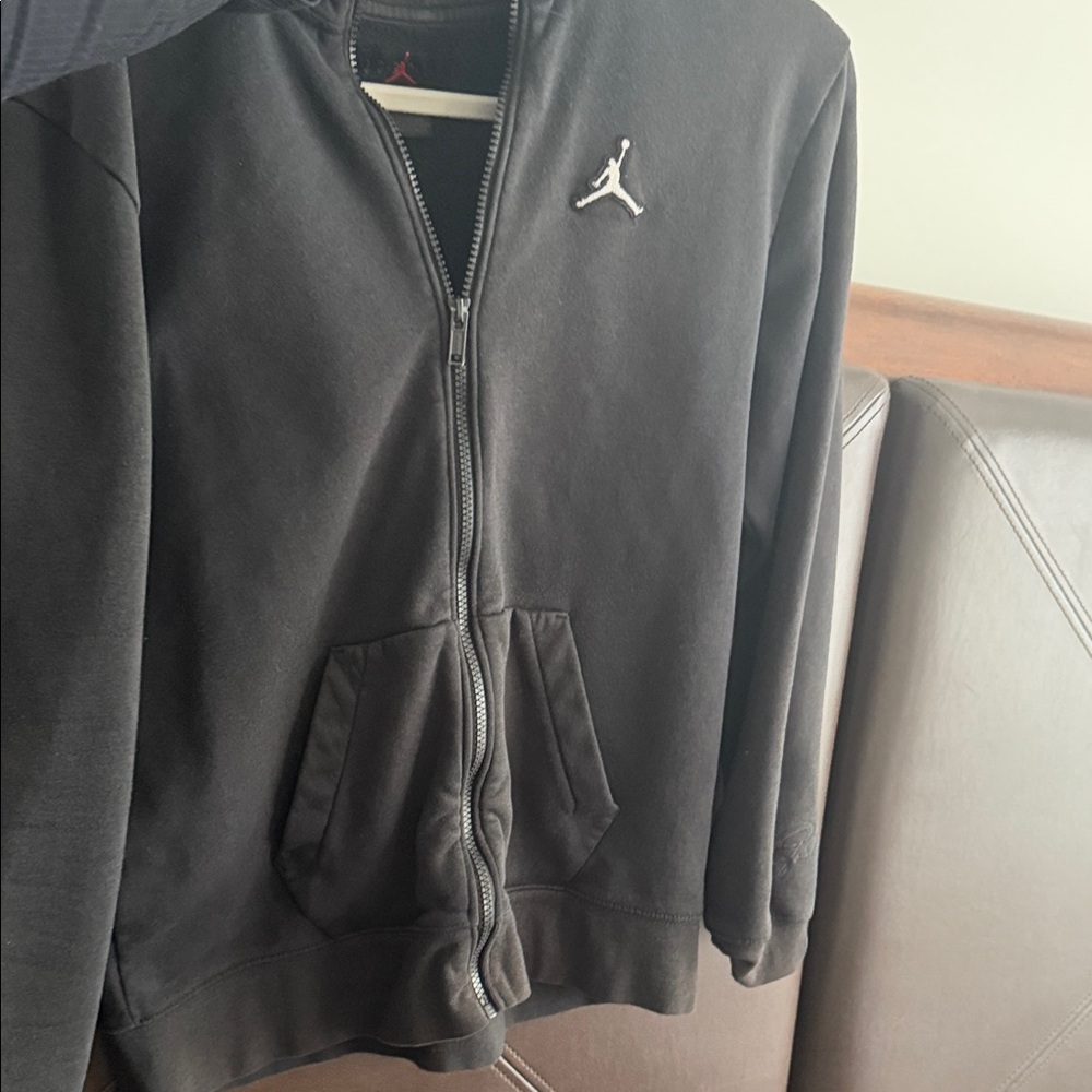 Jordan Black Full-Zip Hoodie
